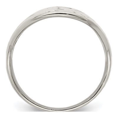 Sterling Silver Flower Cut Out Full Finger Ring – view 3