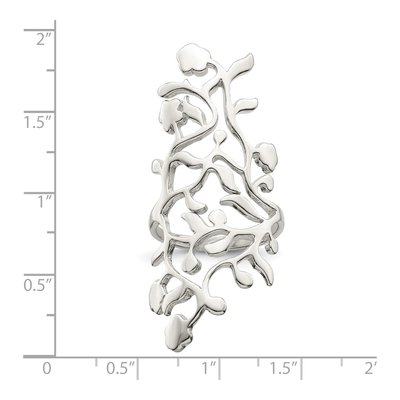 Sterling Silver Vines Full Finger Ring – view 4