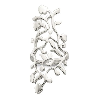Sterling Silver Vines Full Finger Ring