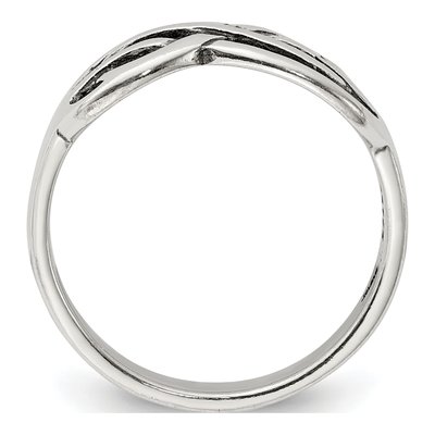 Sterling Silver Antiqued Knot Ring – view 3