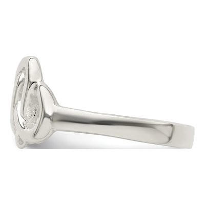 Sterling Silver Celtic Heart Woven Ring – view 5