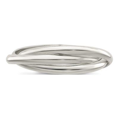 Sterling Silver Triple Intertwining Ring – view 5