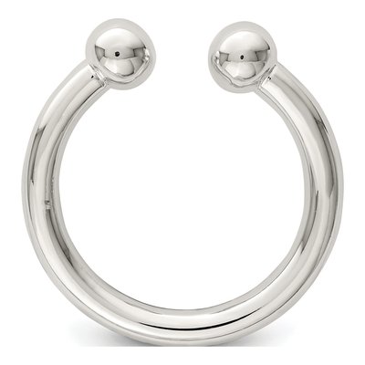 Sterling Silver Tube Ring – view 3