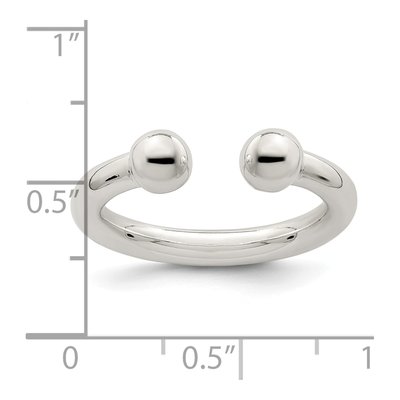 Sterling Silver Tube Ring – view 4
