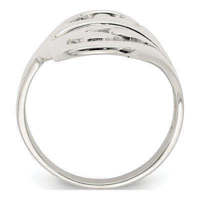Sterling Silver Scroll Ring – view 3