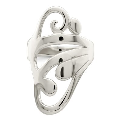 Sterling Silver Scroll Ring – view 6