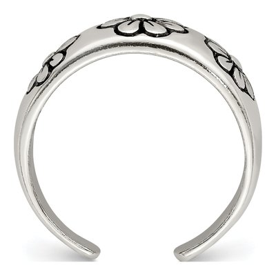 Sterling Silver Antiqued Toe Ring – view 3