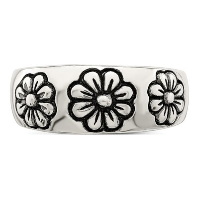 Sterling Silver Antiqued Toe Ring – view 6