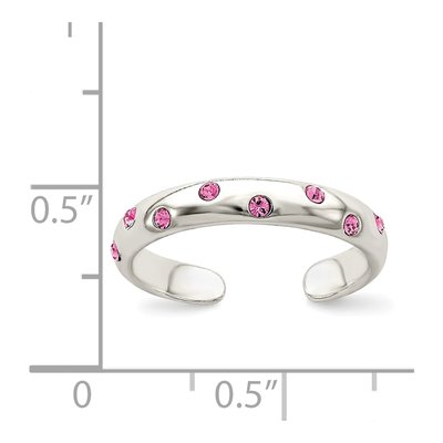 Sterling Silver CZ Toe Ring – view 4