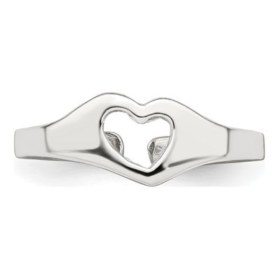 Sterling Silver Heart Toe Ring – view 6