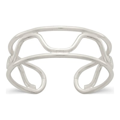 Sterling Silver Wave Toe Ring