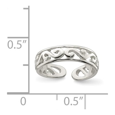 Sterling Silver Toe Ring – view 4