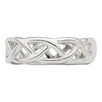 Sterling Silver Woven Toe Ring – view 5