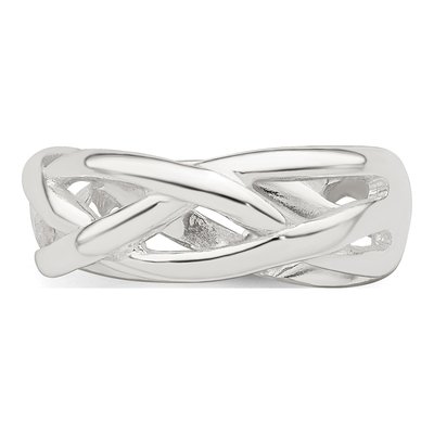 Sterling Silver Woven Toe Ring – view 5