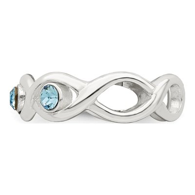 Sterling Silver Crystal Stellux Toe Ring – view 4