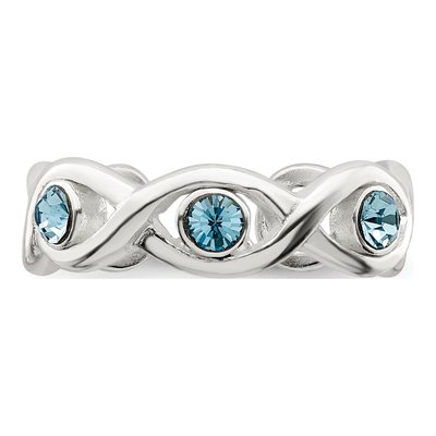 Sterling Silver Crystal Stellux Toe Ring – view 6