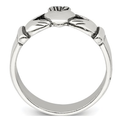 Men's Sterling Silver Claddagh Ring – view 3