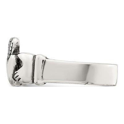 Men's Sterling Silver Claddagh Ring – view 5