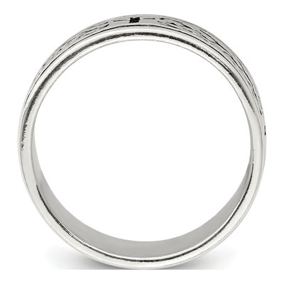 Men's Sterling Silver Cross Weave Ring – view 3