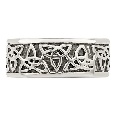 Men's Sterling Silver Celtic Knot Ring – view 6