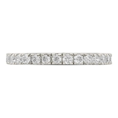 Sterling Silver CZ Anniversary Wedding Band – view 5
