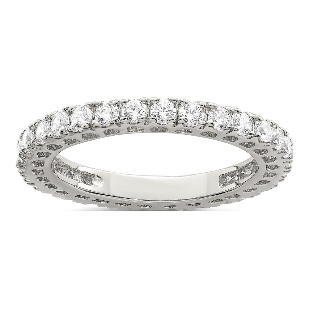 Sterling Silver CZ Anniversary Wedding Band