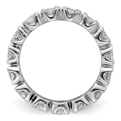 Sterling Silver CZ Eternity Band – view 3