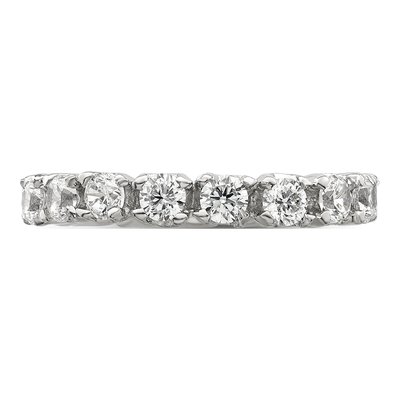 Sterling Silver CZ Eternity Band – view 5