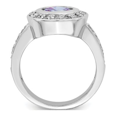 Sterling Silver CZ Ring – view 2