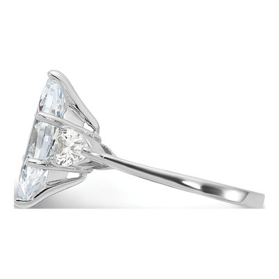 Sterling Silver CZ Marquise Ring – view 5