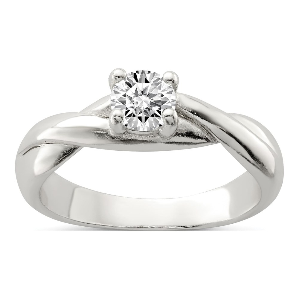Sterling Silver Cz Ring