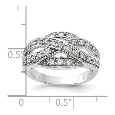 Sterling Silver CZ Ring – view 3