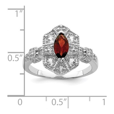 Sterling Silver CZ Marquise Ring – view 4