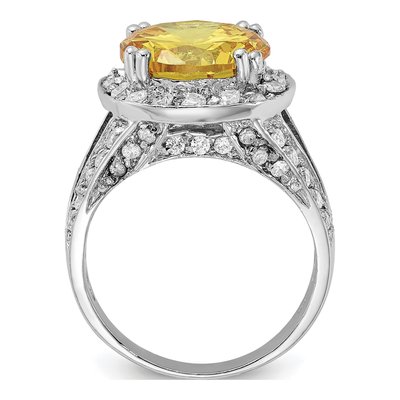 Sterling Silver CZ Statement Ring – view 2