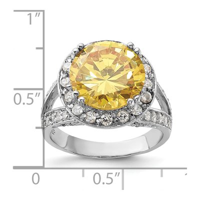Sterling Silver CZ Statement Ring – view 3