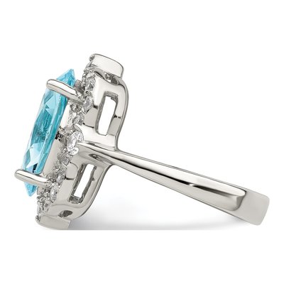 Sterling Silver CZ Clear Ring – view 4