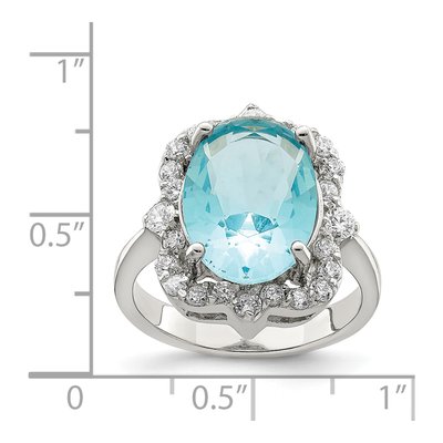 Sterling Silver CZ Clear Ring – view 5