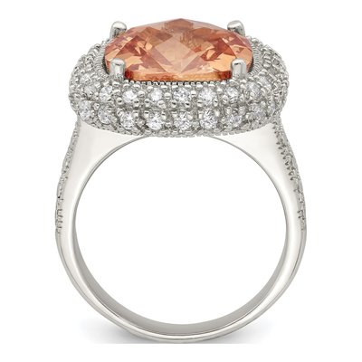 Sterling Silver CZ Clear Ring – view 2
