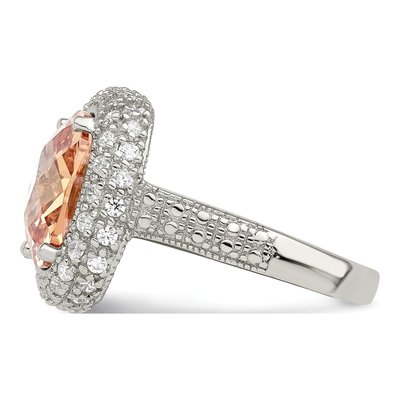 Sterling Silver CZ Clear Ring – view 4