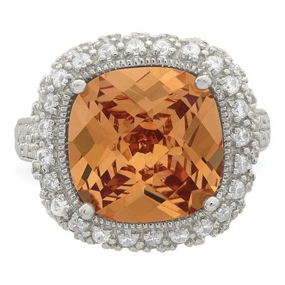 Sterling Silver CZ Clear Ring – view 5
