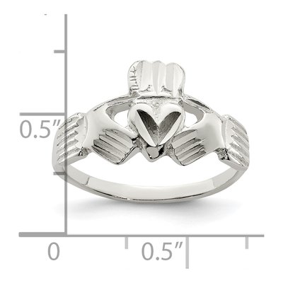 Sterling Silver Claddagh Ring – view 4