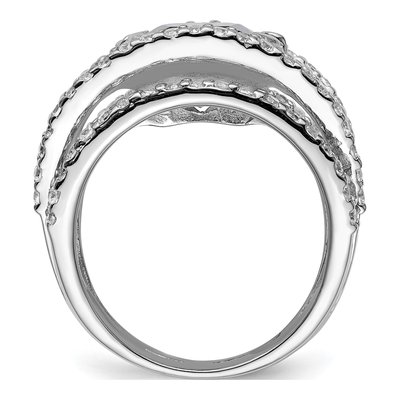 Sterling Silver CZ Clear Ring – view 3