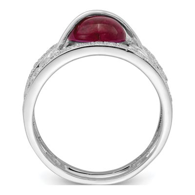 Sterling Silver CZ Heart Ring – view 2