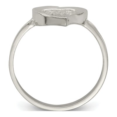 Sterling Silver Heart Ring – view 3