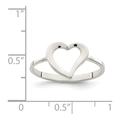 Sterling Silver Heart Ring – view 4