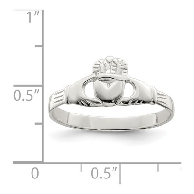 Sterling Silver Claddagh Sizes Ring – view 4