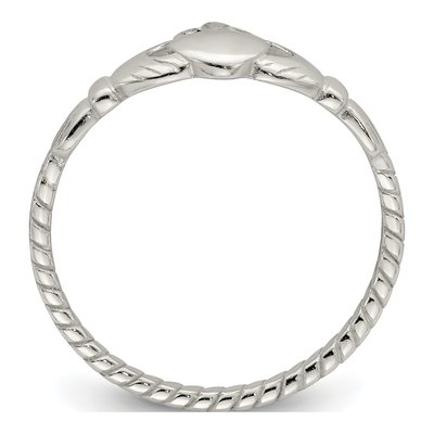 Sterling Silver Claddagh Ring – view 3