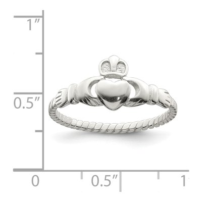 Sterling Silver Claddagh Ring – view 4