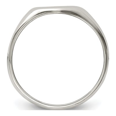 Sterling Silver Heart Signet Ring – view 3