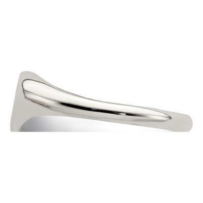 Sterling Silver Heart Signet Ring – view 5